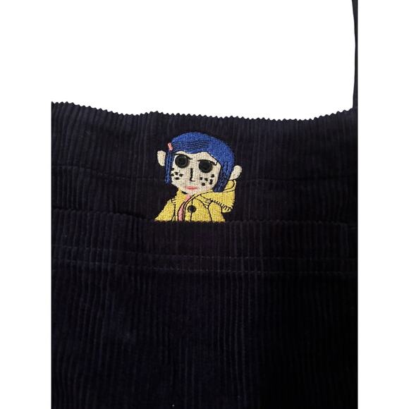 Coraline Dark Navy Corduroy Overall Dress - Size L - Picture 3 of 5
